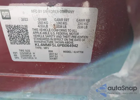 2023 Buick Encore Gx Essence Fwd z USA, uszkodzony, nr VIN KL4MMFSL6PB064942
